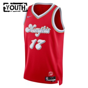 Camiseta Niños NBA Memphis Grizzlies Yuki Kawamura 2024-25 Nike City Edition Rojo Swingman